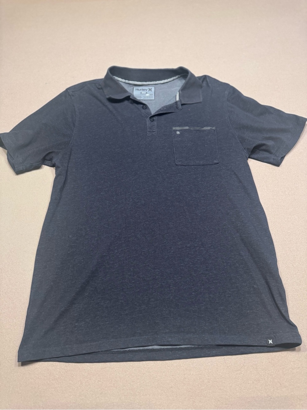 Hurley Men's Dri-FIT Heathered Gray Polo Shirt